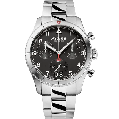 Pilot Chronograph Big Date Watch AL-372BW4S26B | Alpina Watches US Pilot Chronograph Big Date Watch AL-372BW4S26B | Alpina Watches US